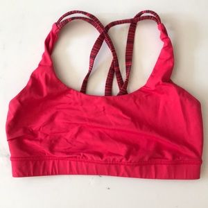 Pink SoulCycle Lululemon Energy Bra